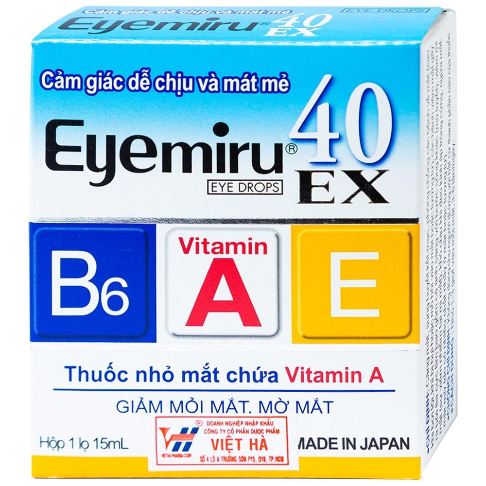 EYEMIRU 40EX - NƯỚC NHỎ MẮT MANG LẠI CẢM GIÁC DỄ DỊU, MÁT MẺ