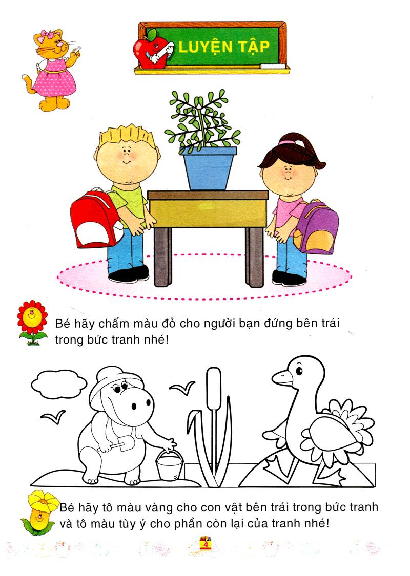 Sách Bé Làm Quen Với Môn Toán - Xác Định Vị Trí