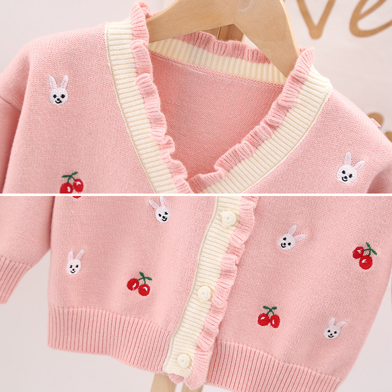 Áo khoác len cardigan bé gái cao cấp, chất len dày dặn mềm mịn, giữ ấm tốt, dáng thời trang | MA22