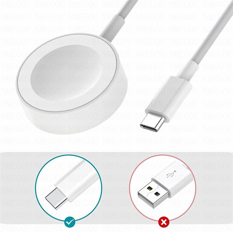 Type C Cổng bộ sạc không dây từ tính nhanh cho Apple Watch Series 8 7 6 5 4 3 SE 2 Ultra USB C Sạc nhanh dây cáp DOCK