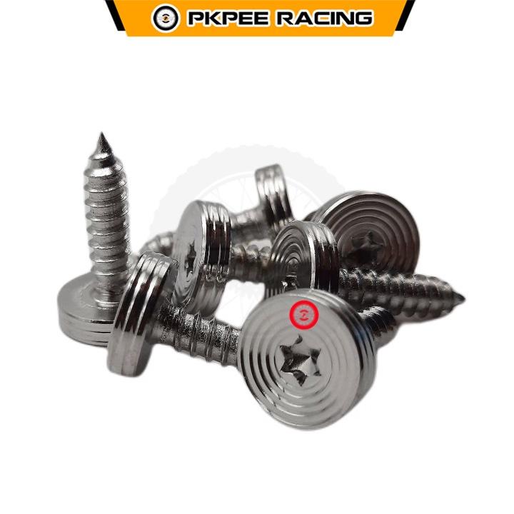 Ốc Dù Inox 304 Xoắn (Đầu Thái) Gắn Dàn Áo Yahaha, Pô E, Lọc Gió Xe Ga - PKPEE
