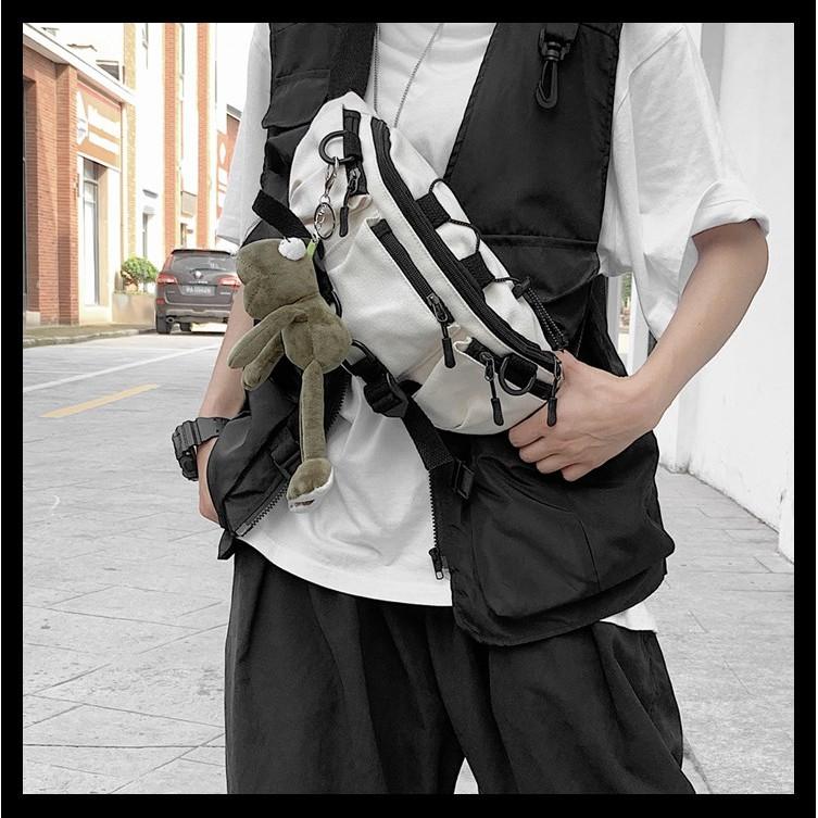 túi đeo chéo thể thao phong cách đường phố cá tính hiphop hàn quốc
