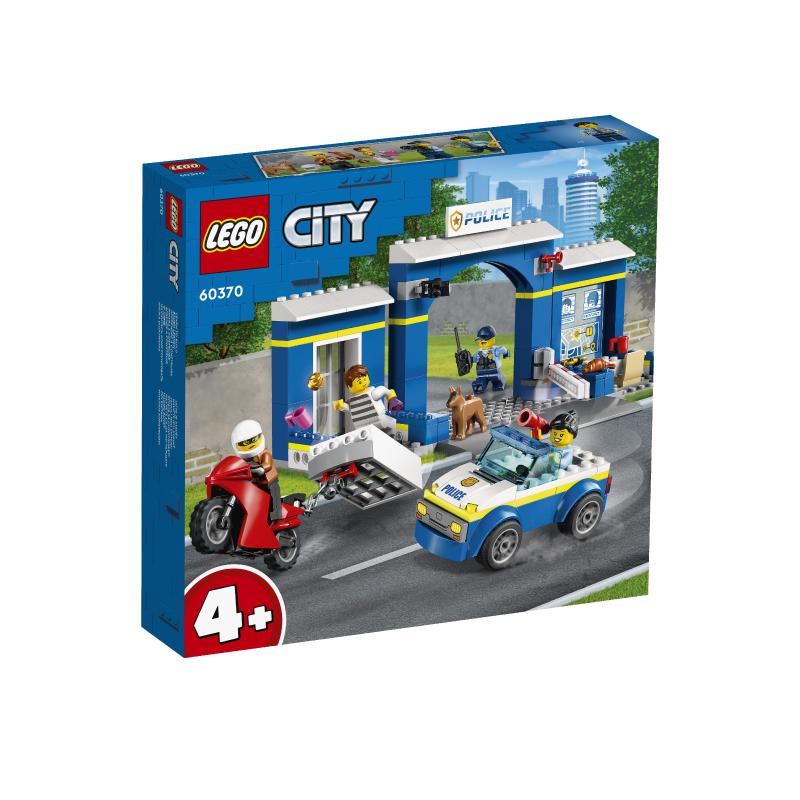 Đồ Chơi Lắp Ráp LEGO City Trạm Cảnh Sát Truy Bắt Tội Phạm 60370 (172 chi tiết)