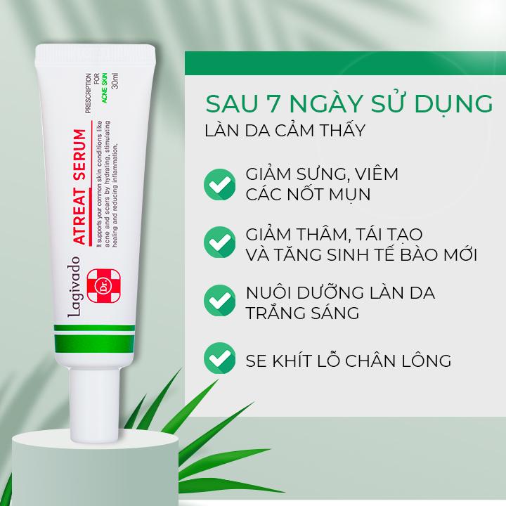 Bộ đôi Kem chống nắng Hàn Quốc Lagivado Multi-Protection 30 g và serum giảm mụn, ngừa thâm Dr. ATreat Serum 30 ml