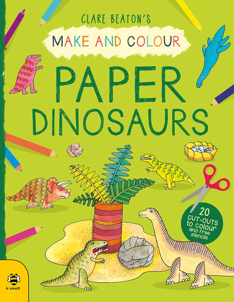 Make &amp; Colour: Paper Dinosaurs