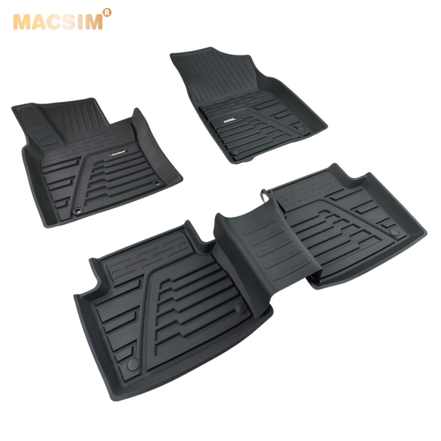 Thảm lót sàn xe ô tô TOYOTA NEW CAMRY 2018 - 2022+ Nhãn hiệu Macsim chất liệu nhựa TPE đúc khuôn cao cấp - màu đen