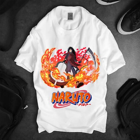 Áo thun Nam Nữ Không cổ NARUTO UCHIHA MADARA MSOP-03 mẫu mới cực đẹp, có size bé cho trẻ em / áo thun Anime Manga Unisex Nam Nữ, áo phông thiết kế cổ tròn basic cộc tay thoáng mát