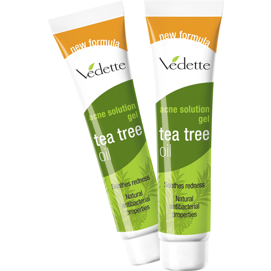 Combo 2 Gel Giảm Mụn Vedette Tràm Trà (Tea Tree Oil) - Tube 18g