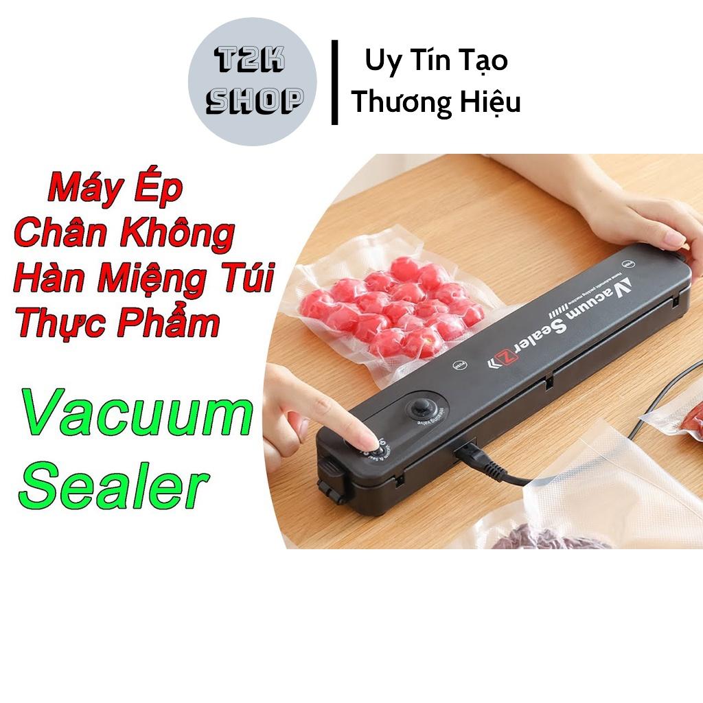 Máy Hút Chân Không Thực Phẩm Mini Gia Đình Vacuum Sealer - Máy Ép Chân Không Kiêm Hàn Miệng Túi Đa Năng