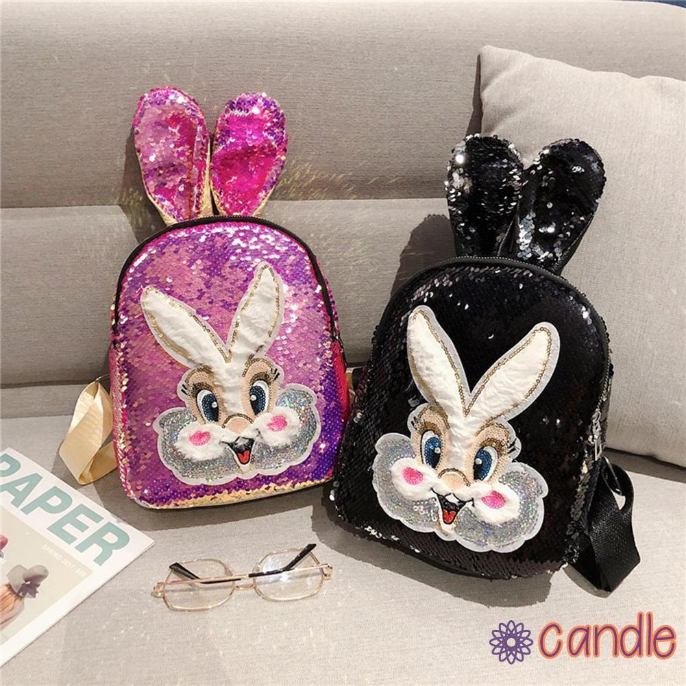 Ba Lô Tai Thỏ Lấp Lánh Đáng Yêu