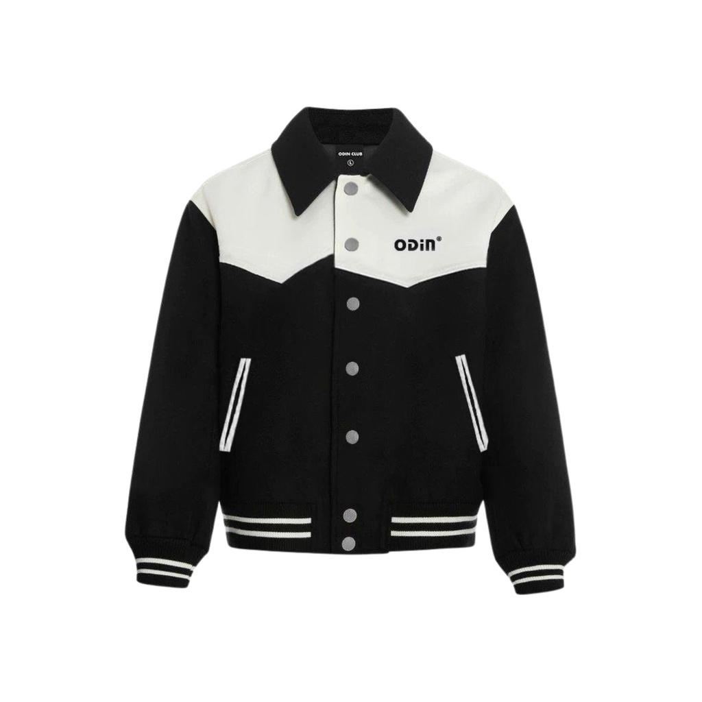 Áo khoác Varsity Jacket ODIN CLUB Mix Box, Áo khoác dạ - phối da ODIN, Local Brand ODIN CLUB