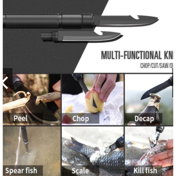 Xẻng công binh đa năng 98cm : xẻng, đánh lửa, cuốc, khui lon, dao, tuavit, cưa...
