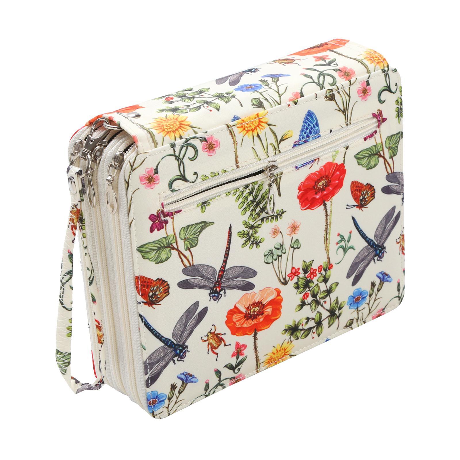 Pencil Holder 120 Slot Pouch 3 Layer Pen Organizer for Office Travel School