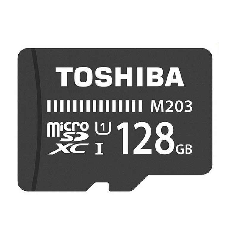 Thẻ nhớ MicroSDXC Toshiba M203 UHS-I U1 128GB 100MB/s - chuyên camera và điện thoại (Đen) - Hàng chính hãng