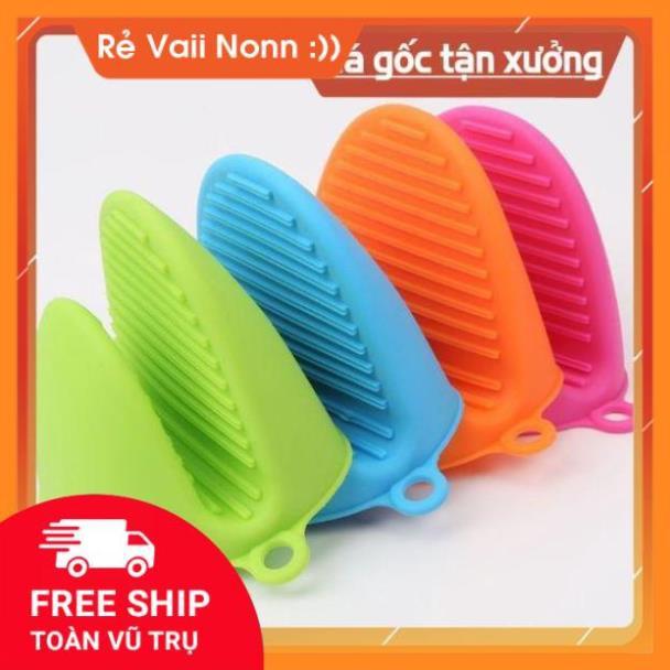  Đôi bao tay silicone cách nhiệt dùng nhấc nồi nhà bếp chống bỏng