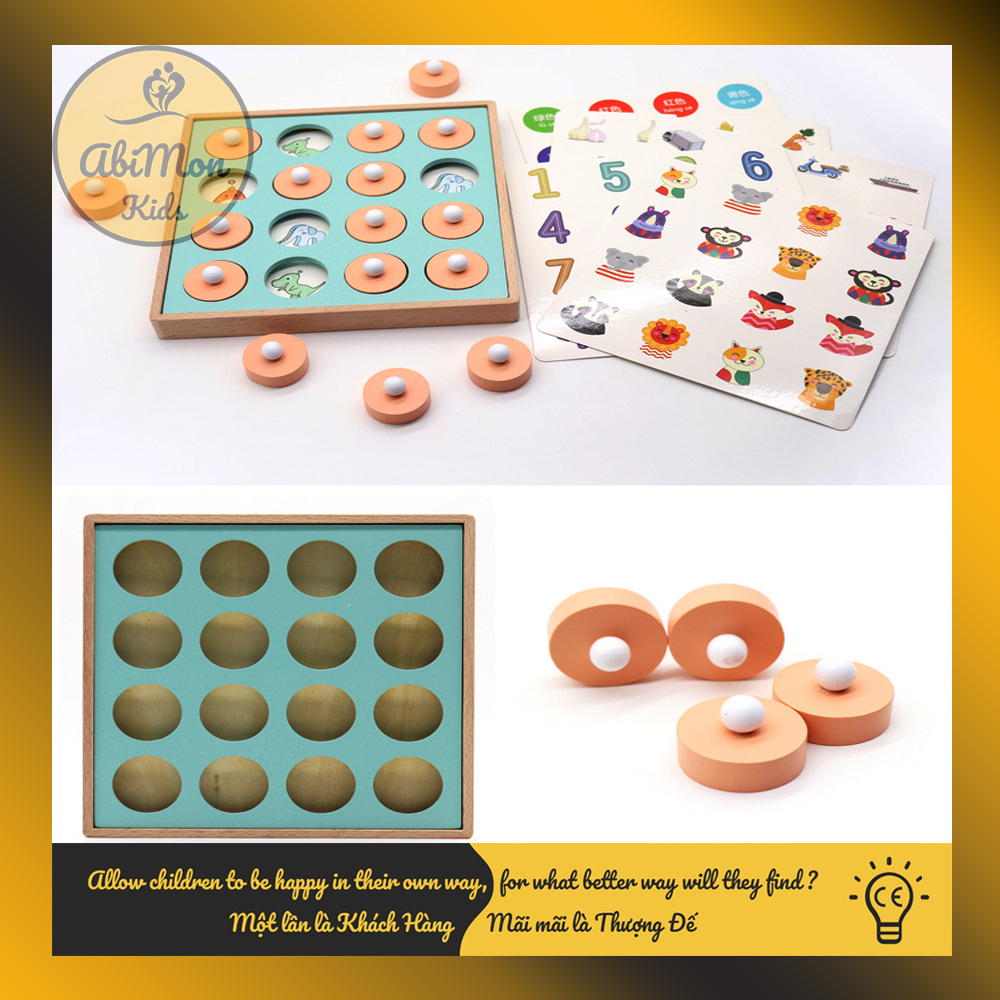 Lật Hình Gỗ Tìm Cặp Giống Nhau Cho Bé (12 chủ đề) || Montessori cao cấp || Đồ chơi Gỗ - Giáo dục - An toàn - Thông minh