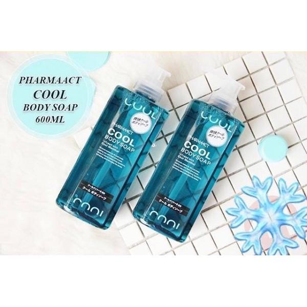 Combo 02 Chai Sữa Tắm Bạc Hà Mát Lạnh Pharmaact Nhật Bản( Mẫu mới 550ml)