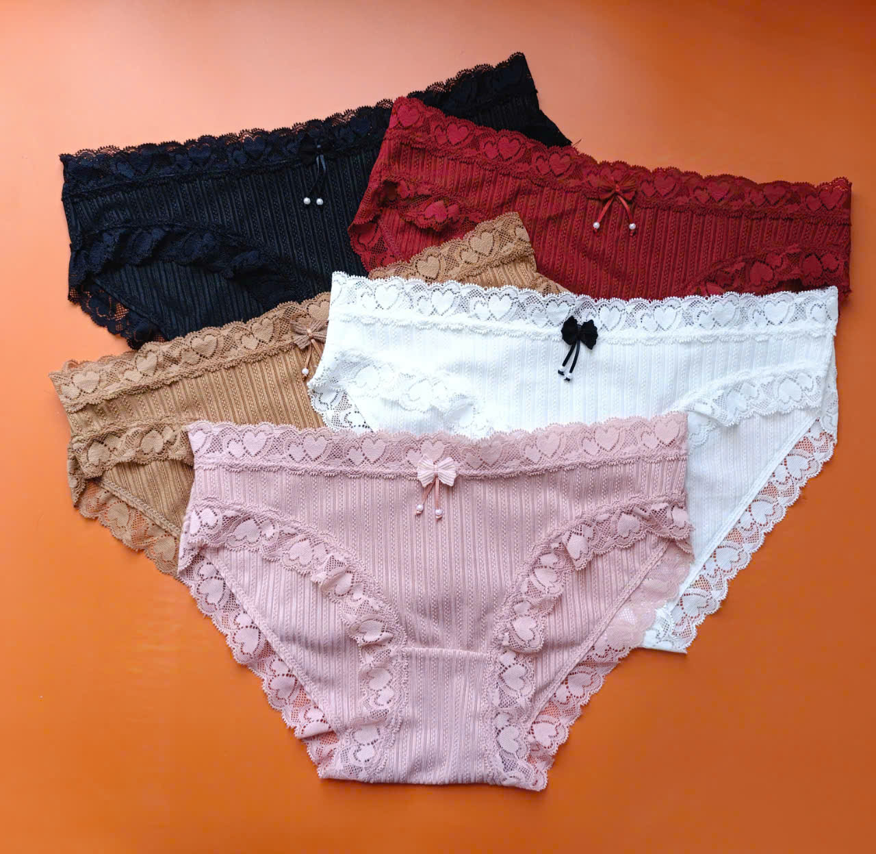 Quần lót nữ thun gân tăm  cotton Vicci QV.45  cạp viền ren  mềm mịn, co giãn 4 chiều