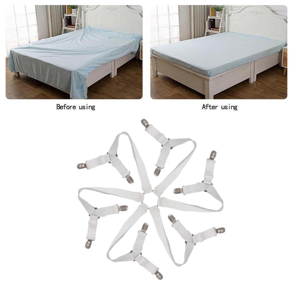 Elastic Bed Sheet Holder Clip Fastener for Bed Sheets Mattress Covers