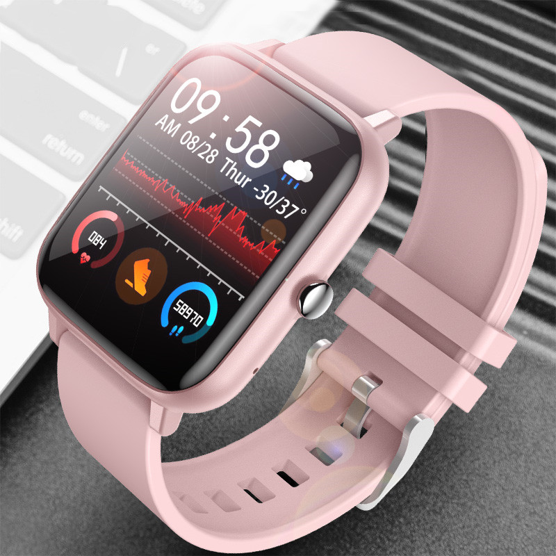 Đồng Hồ Thông Minh Đa Năng P6 Màn Hình Cảm Ứng 1.54 Inch Đo Nhịp Tim Cho Android Ios
