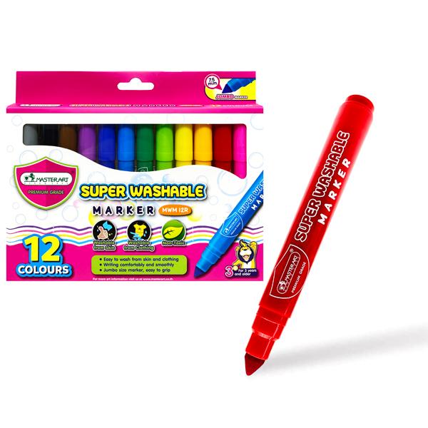 Hộp 12 Bút Lông Màu Xóa Được 7.5 mm - Masterart
