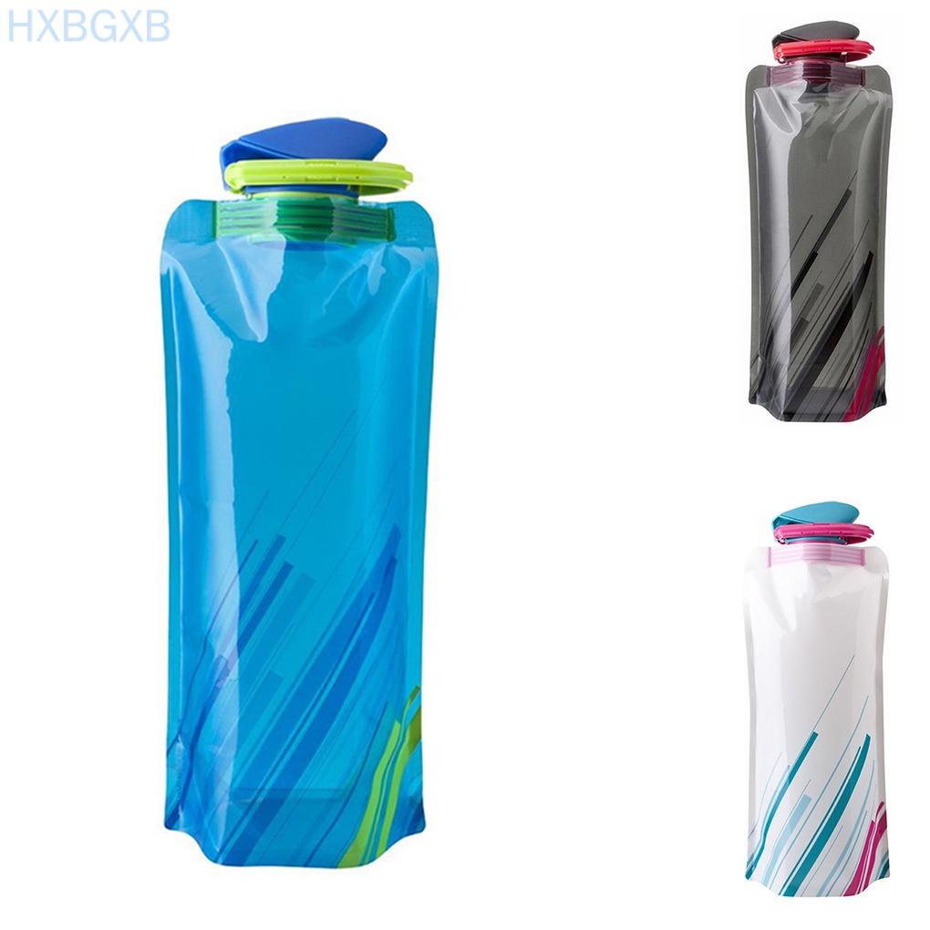 Outdoor Camping Riding Sport Water Bag Compressible Portable Foldable PP Pouch Drink Bottle