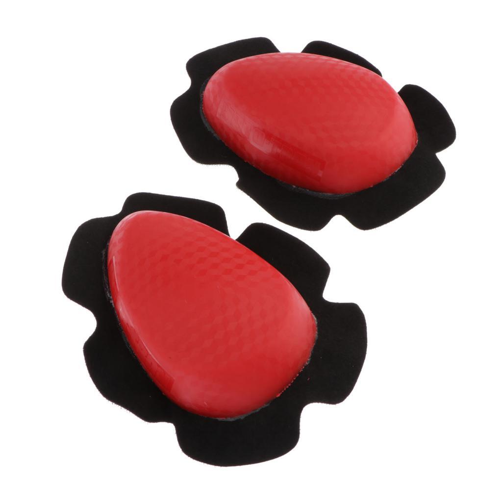 Motorcycle Protective Gears kneepads Knee Pads Slider Protector Cover Red