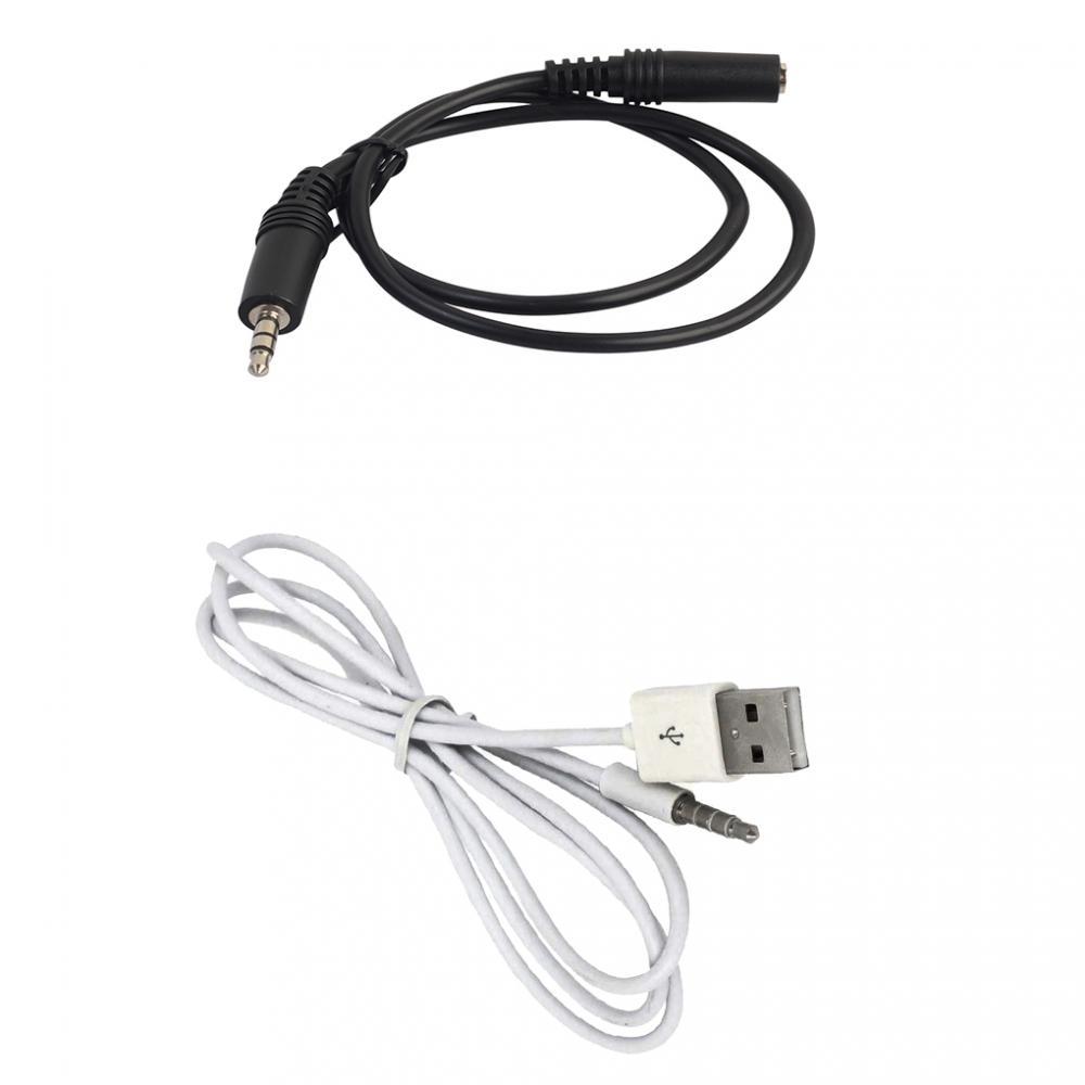 Portable 3.5mm Male to Female Extension Cable 1m +3.5mm Male to USB Male Adapter