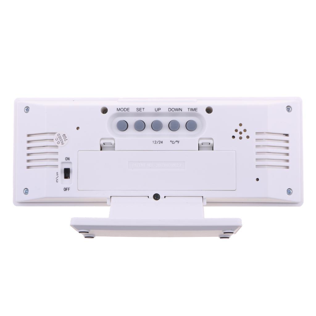 Smart Alarm Clock with Sound Controlled Backlight Calendar Temperature