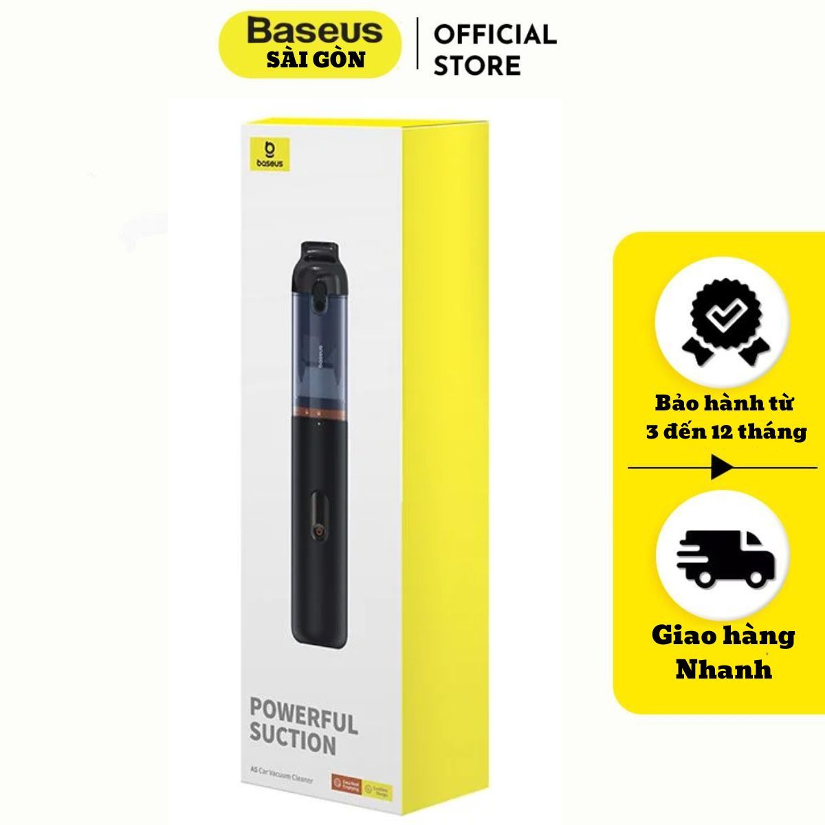 Máy Hút Bụi Cầm Tay Baseus A5 Car Vacuum Cleaner 130W 16000pa 7500mAh (Hút bụi và hút chân không)- Hàng chính hãng