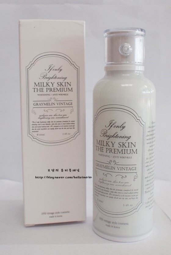 Kem dưỡng trắng da mặt và body Graymelin Vintage If Only Brightening Milky Skin The Premium 100ml