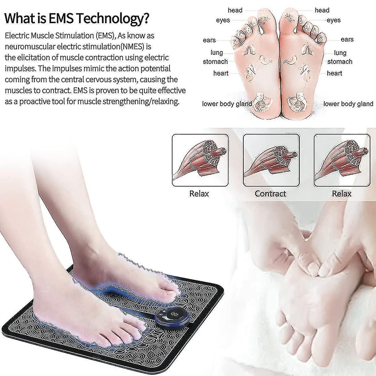Massage chân Massage chân điện Mat Massage chân Kích thích cơ bắp Massage Mat
