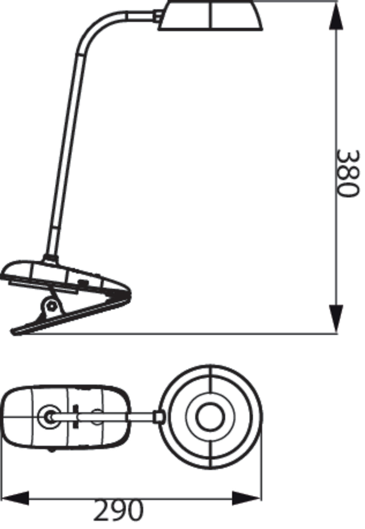 Đèn bàn Philips DonutClip DSK201