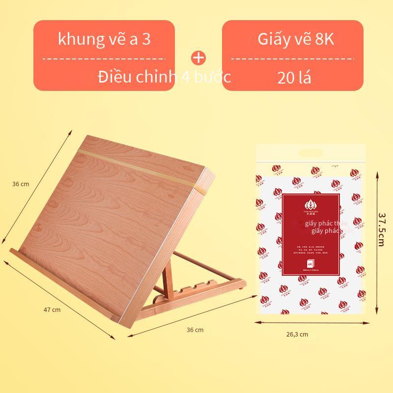 Các sinh viên nghệ thuật giá vẽ để bàn thuận lợi nhất với phác thảo bột nước màu nước gấp bảng vẽ A3 khung viết và đọc bảo vệ cổ bảng nghiêng