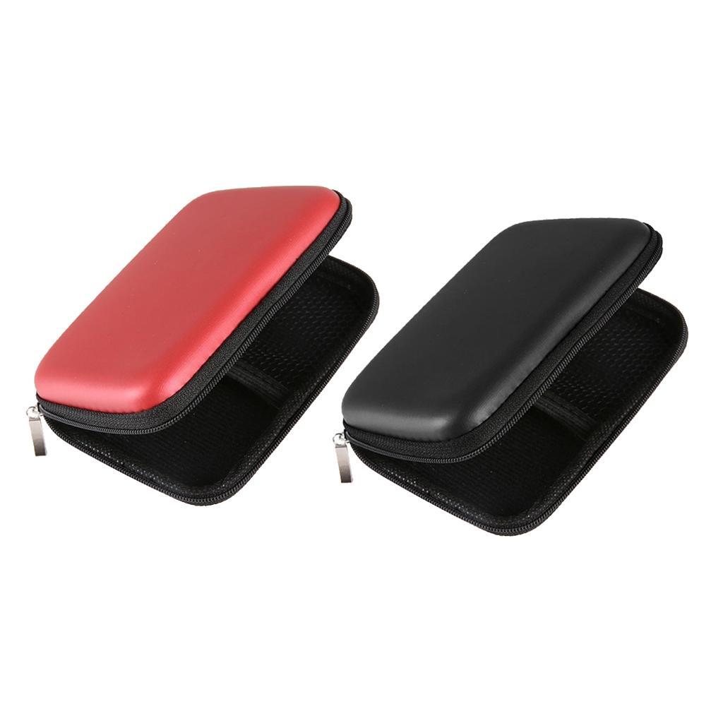 2x USB External HDD Hard Drive Disk Hard Case Bag Carry Pouch Case
