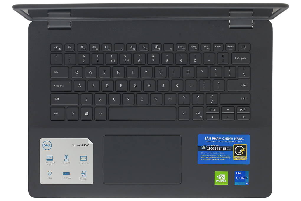 Laptop Dell Vostro 3400 i5 1135G7/8GB/256GB/14"F/OfficeHS/Win11//Đen - Hàng chính hãng