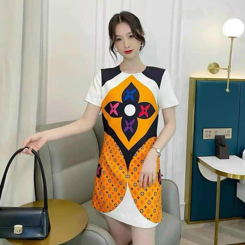 HÀNG NHẬP - ĐẦM SUÔNG LỤA HỌA TIẾT HOA