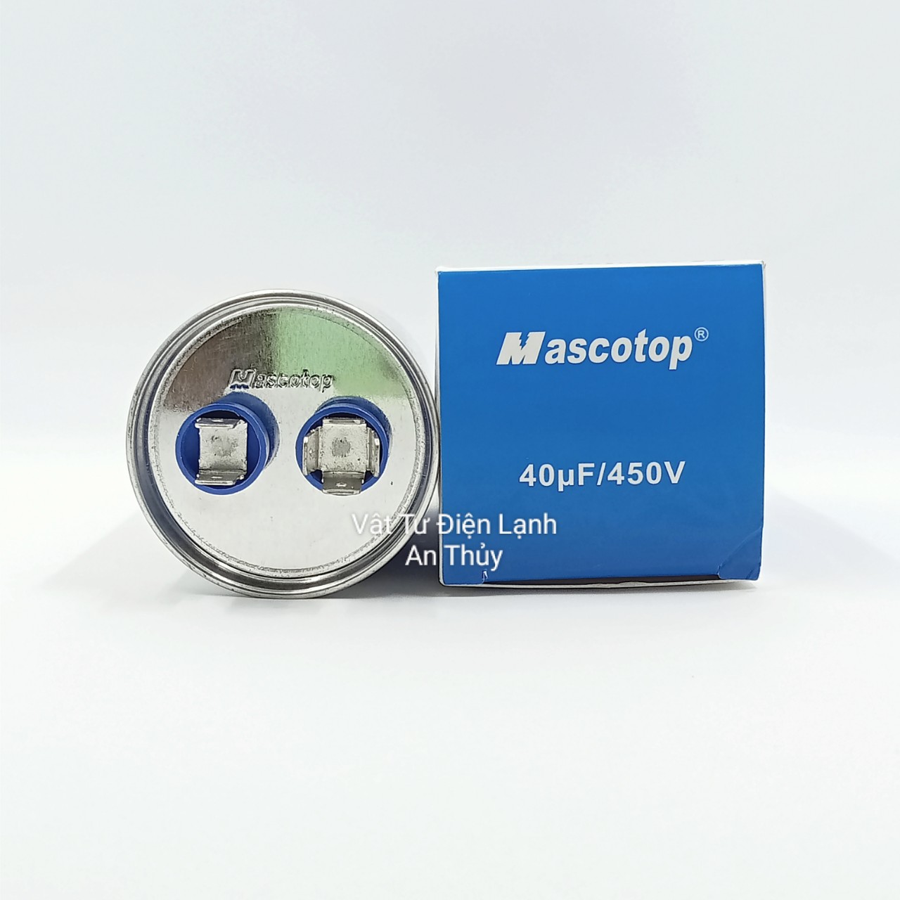 Tụ máy lạnh MASCOTOP 40uF 2 chân - Tụ điều hòa MASCOTOP 40uF 2 chân