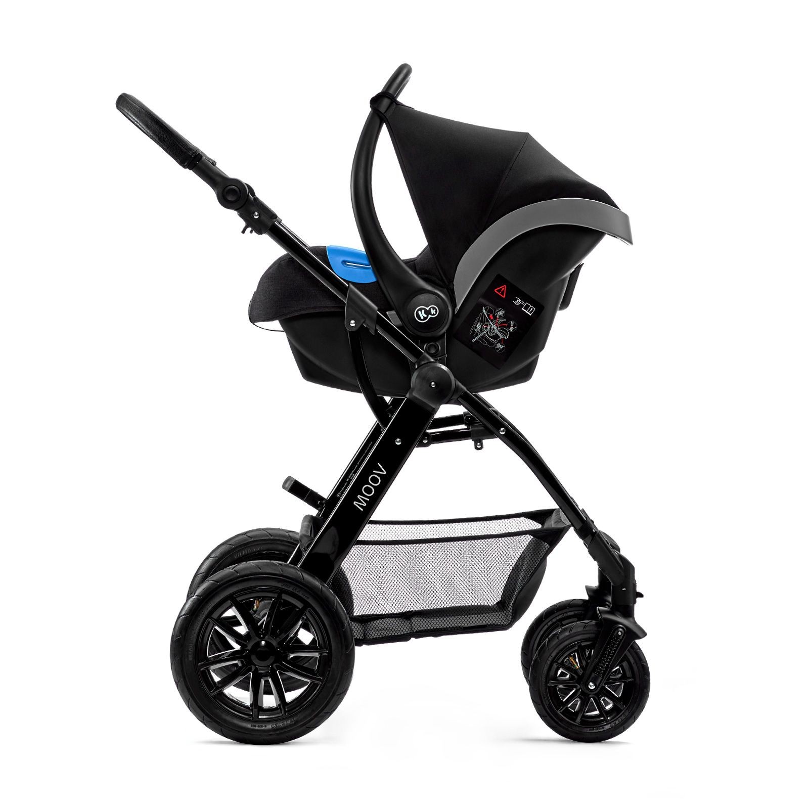 Bộ xe đẩy Kinderkraft MOOV3in1 cho bé từ 0 tháng tuổi đến 22kg  - Gồm xe đẩy, xe nôi và ghế ngồi ô tô - Hàng chính hãng