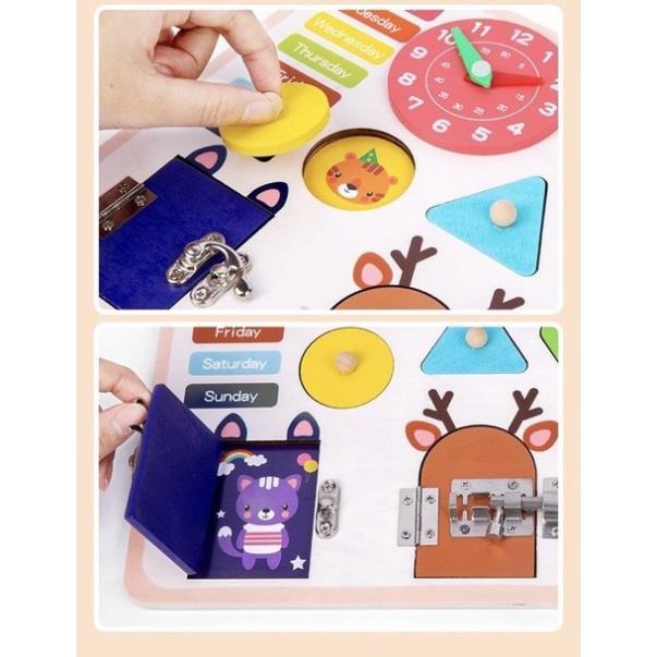 Bảng bận rộn busy board Montessori