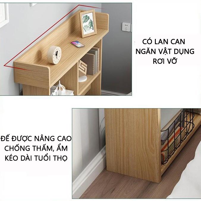 Kệ trang trí decor 3 tầng tiết kiệm không gian , giá sách cho phòng nhỏ hẹp 100*24*95cm TB011