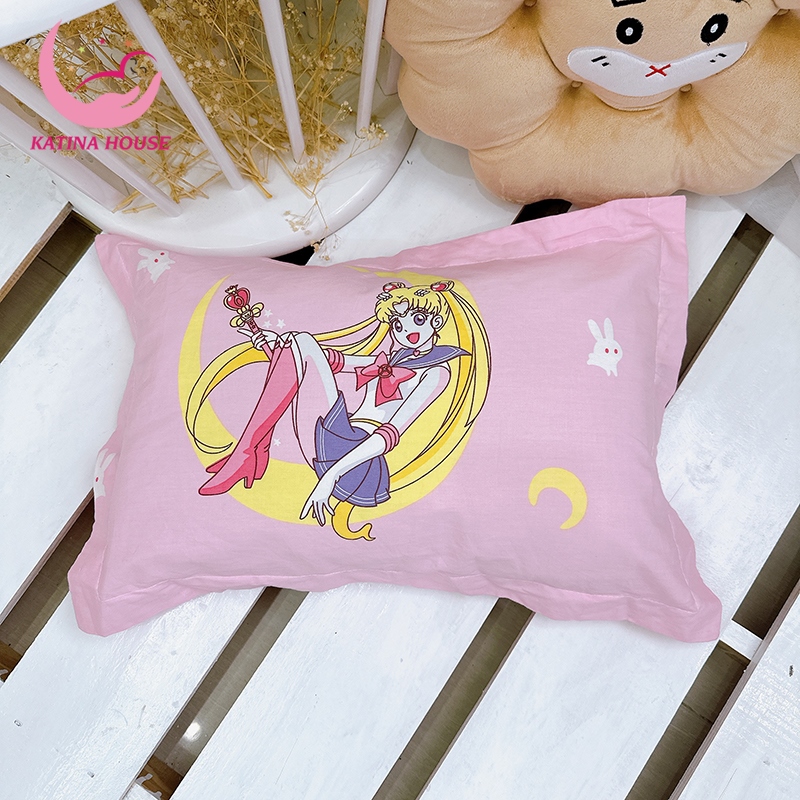 Gối cho bé 2-10 tuổi, cotton hàn 3D hoạt tiết sinh động, gối mềm mát giúp bé ngủ ngon
