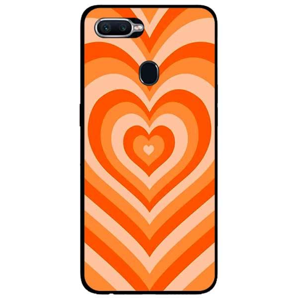 Ốp lưng dành cho Realme 2 - Realme 2 Pro - Tim Cầu Vồng Cam