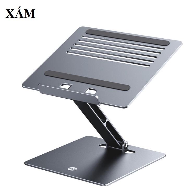 Kệ đỡ Laptop nhôm cao cấp dùng làm đế đỡ dành cho macbook, laptop, ipad. Tùy chỉnh được góc nhìn 180độ và độ cao