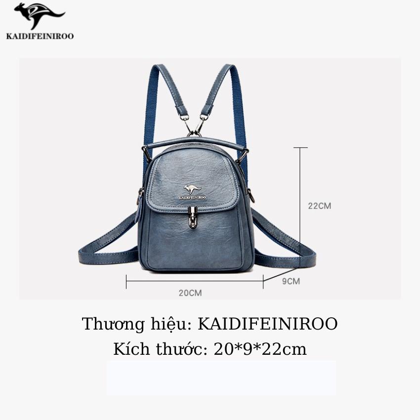 Balo nữ thời trang cao cấp KAIDIFEINIROO phong cách Hàn Quốc KF32 (8616) Size 20 Kaidio