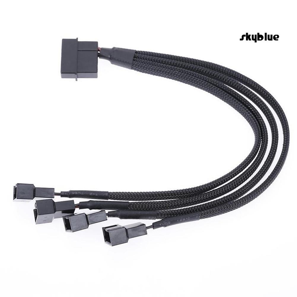 Cáp chuyển đổi từ 1 sang 4 cổng IDE 4Pin cho quạt tản nhiệt máy tính