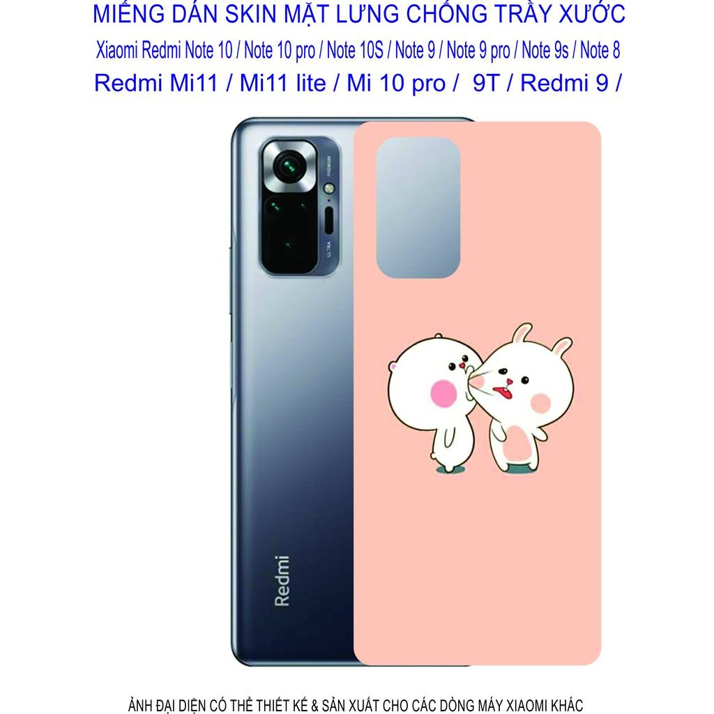 Miếng Dán Skin 3D dành cho Xiaomi Redmi note 10 / note 10pro / note 10s/ note 9/ note 9pro/ note 8/ mi 11/ mi 11lite/ mi 10pro
