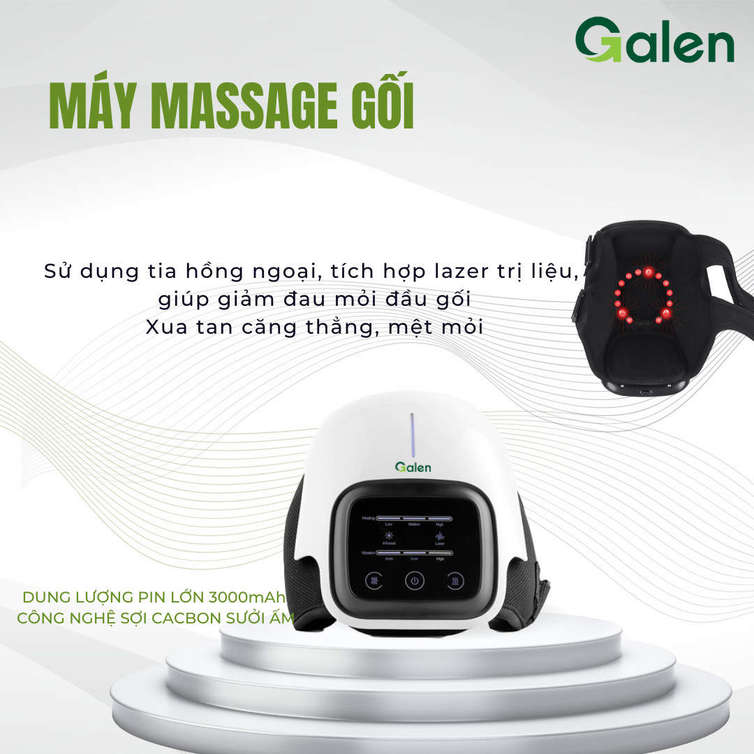 Máy Massage Đầu Gối Galen G011 Mát Xa Tia Hồng Ngoại Trị Liệu Đầu Gối, Khuỷu Tay, Vai