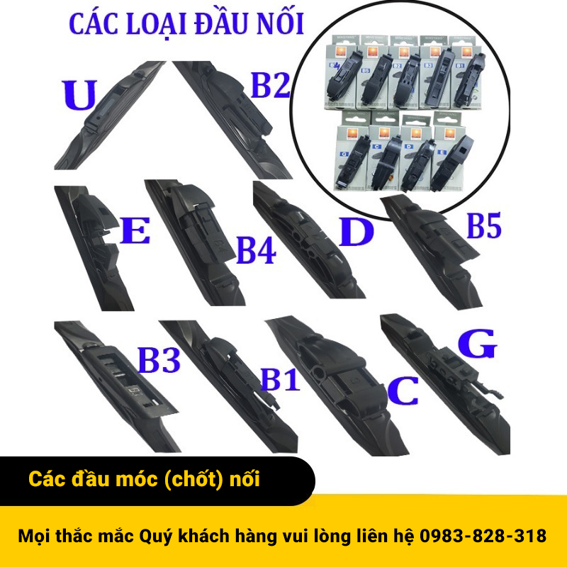 Bộ cần gạt mưa Silicon thanh mềm dành cho xa Mazda Premacy, BT50, CX5,9; Mazda 2,3,6 và các dòng xe Mazda