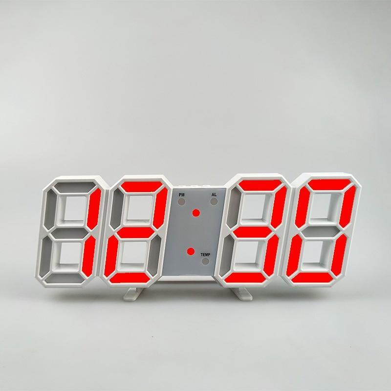 Đồng hồ led 3D để bàn treo tường thông minh có hiển thị nhiệt độ/ ngày tháng.